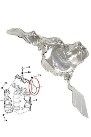 Turbo Isı Kalkanı | Ford Focus 2 1.6 Dizel 2005-2011